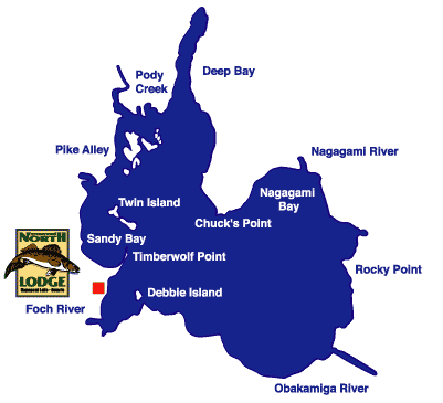 Nagagami Lake Lodge Expeditions North - Lake Nagagami Maps